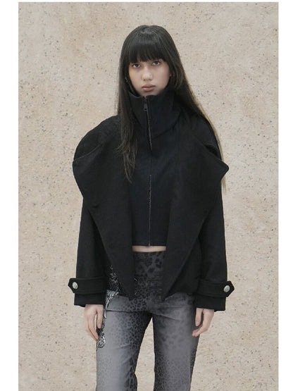 Vintage Cross Print Rivet Jacket【s0000018073】