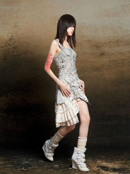 Patchwork Corset Camisole Top【s0000011812】