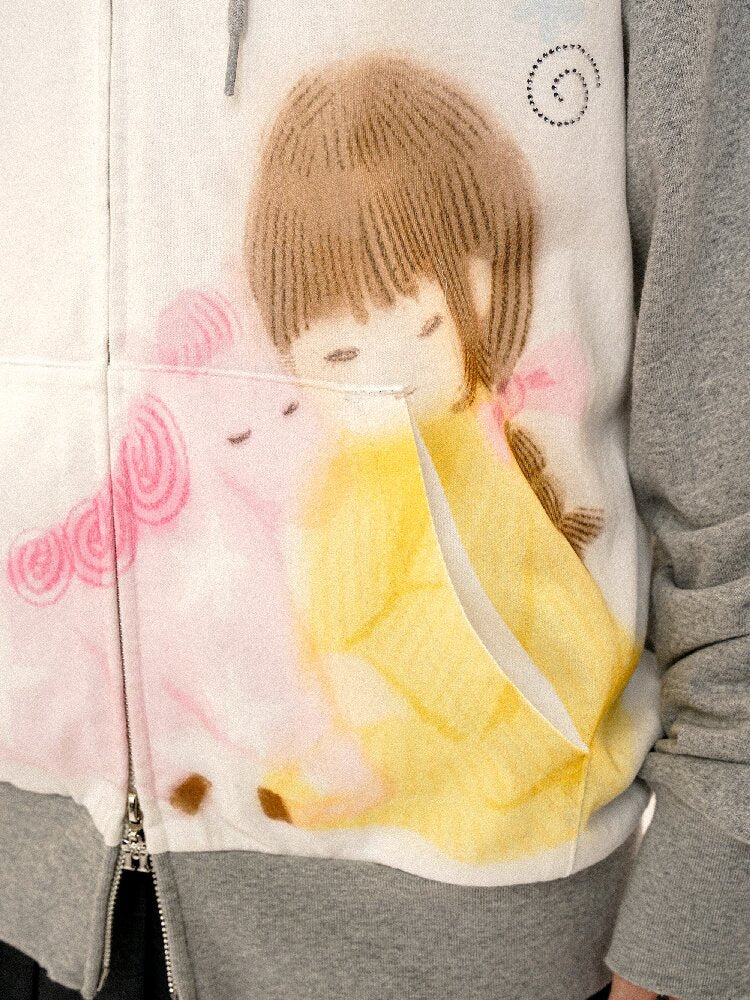 Horse Diamond Hooded Sweatshirt【s0000016436】
