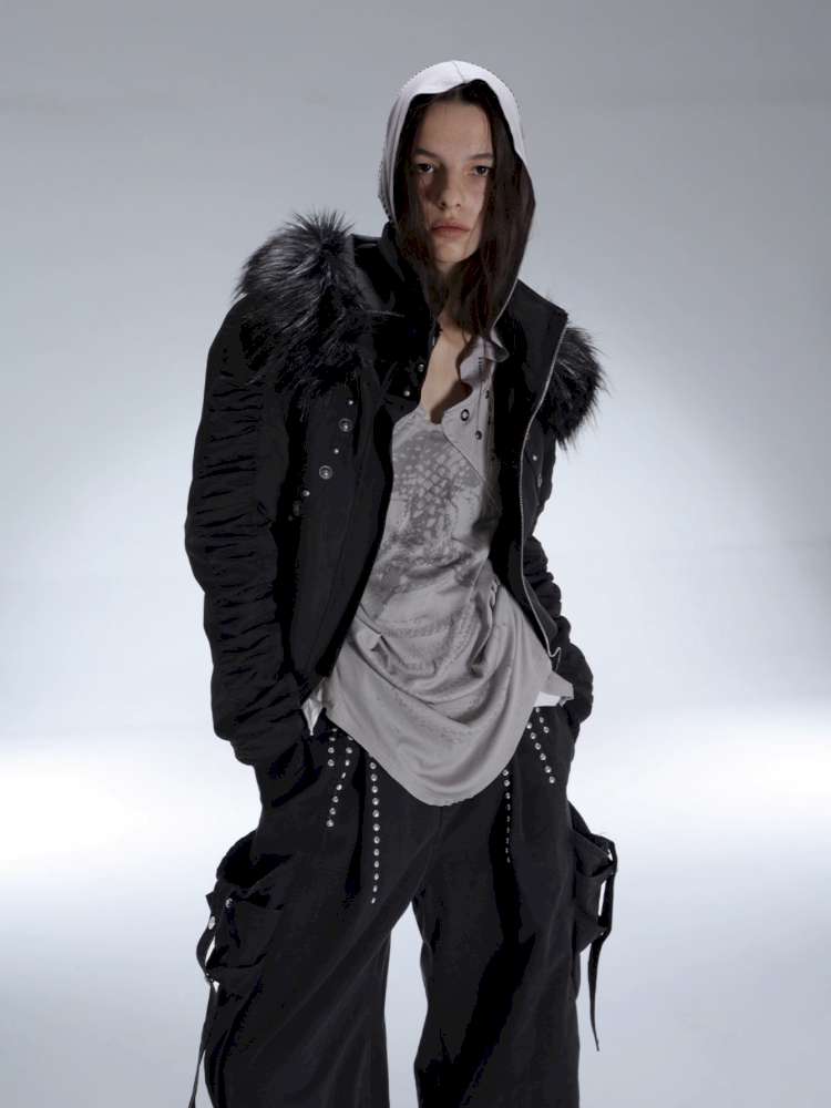 Armor Hooded Drape Lightweight T-Shirt【s0000014715】