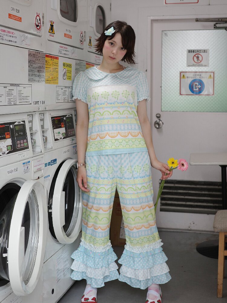 Fruit Plaid Casual Versatile Pants【s0000017766】