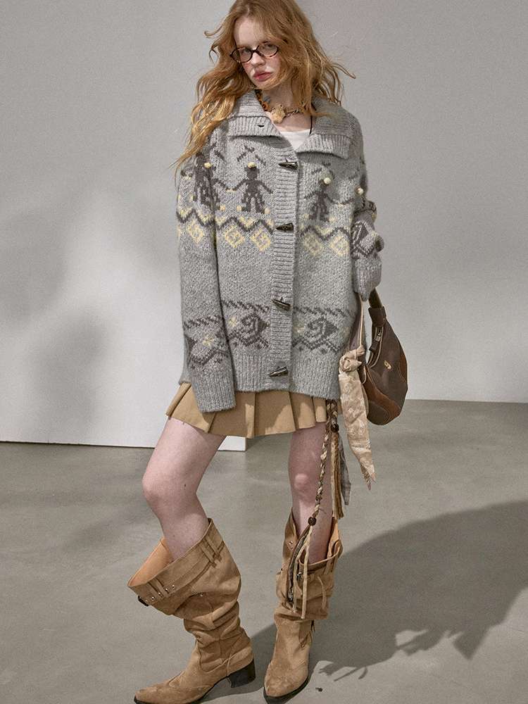 Furball Knitted Cardigan Jacket【s0000015222】
