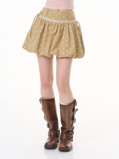 Polka Dot Pocket Slimming Skirt【s0000016616】