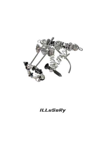 Punk Mechanical Joint Adjustable Ring【s0000018881】