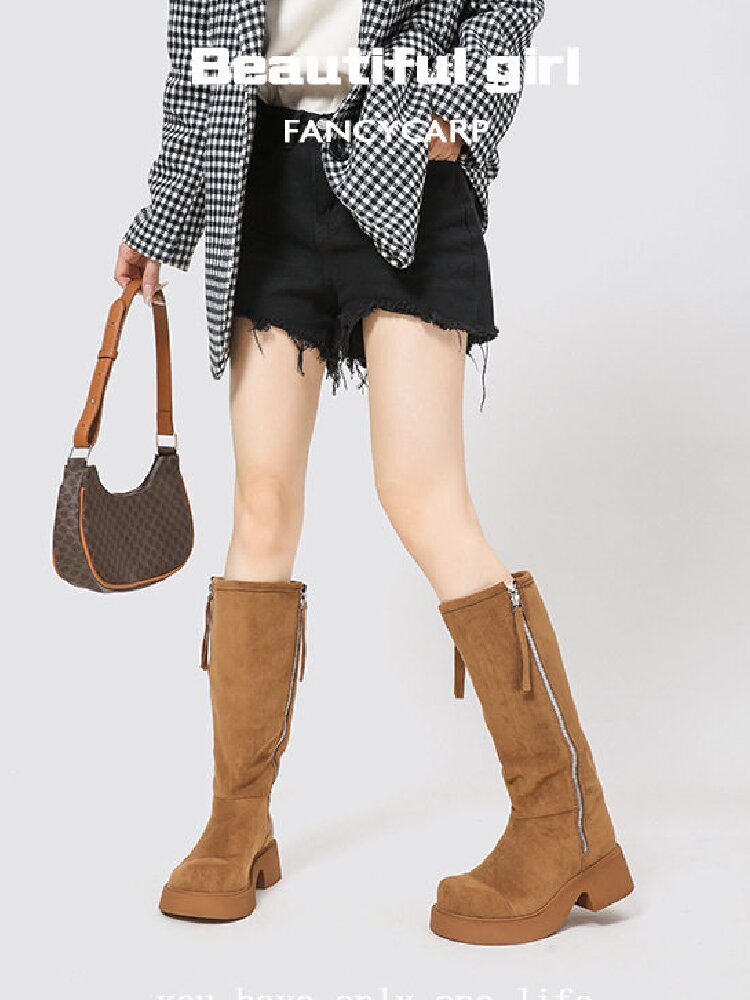 Matte Lambswool Winter Snow Boots【s0000015720】