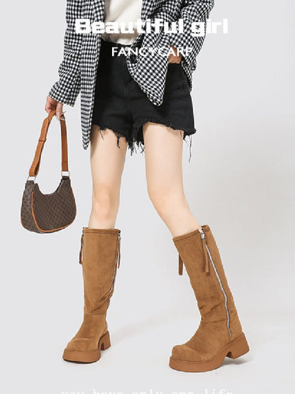 Matte Lambswool Winter Snow Boots【s0000015720】