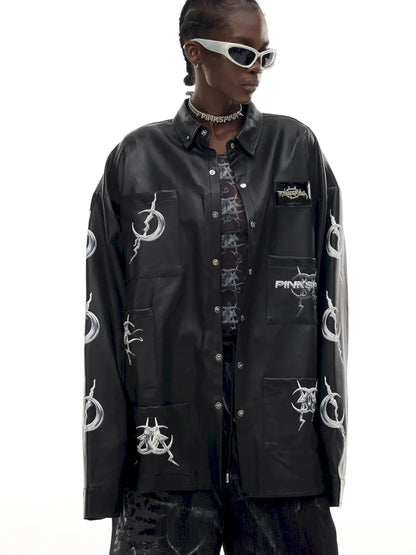 Mirror Concept PU Leather Jacket【s0000014002】