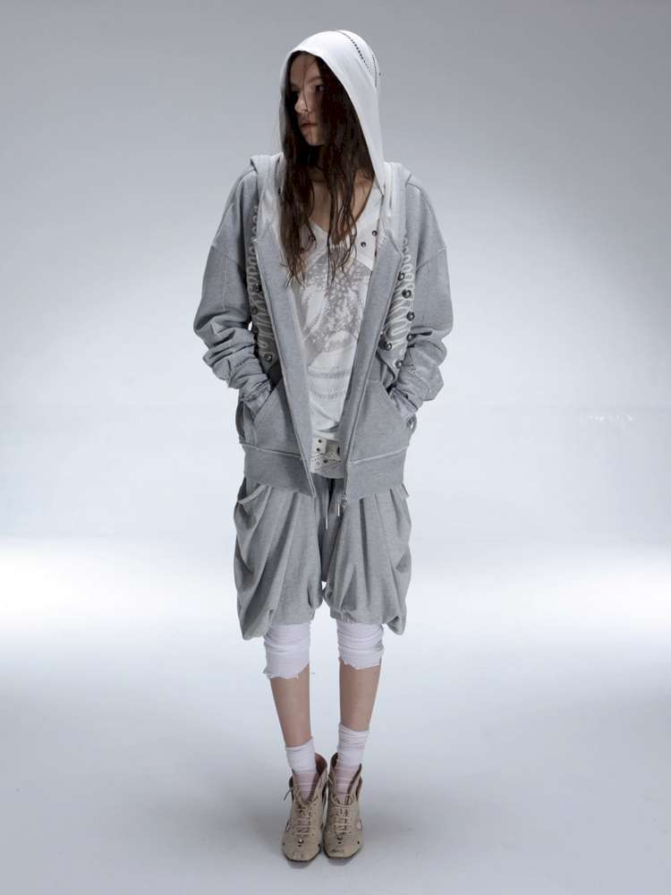 Classic Napoleon Embroidered Hooded Zipper【s0000014711】