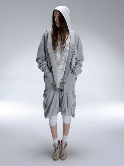 Classic Napoleon Embroidered Hooded Zipper【s0000014711】