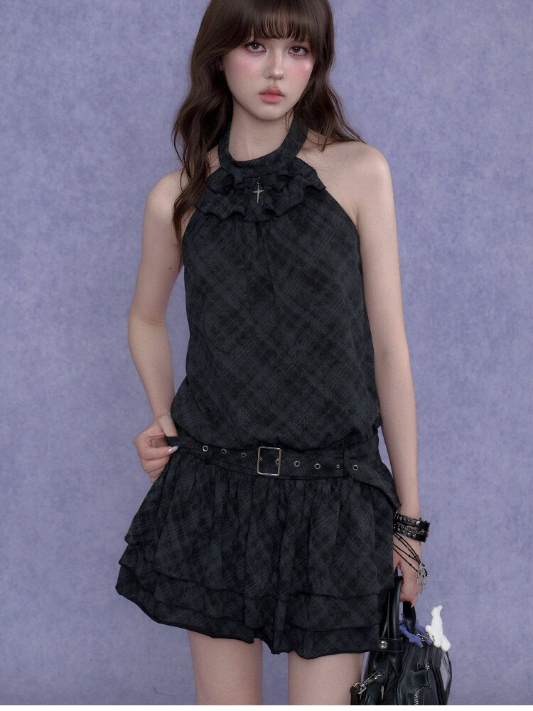 Old Fashioned Sweetheart Halter Dress【s0000017286】
