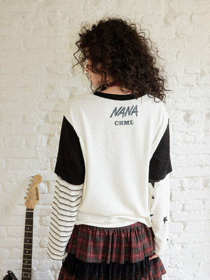 Loose Slub Cotton Printed T-Shirt【s0000017897】