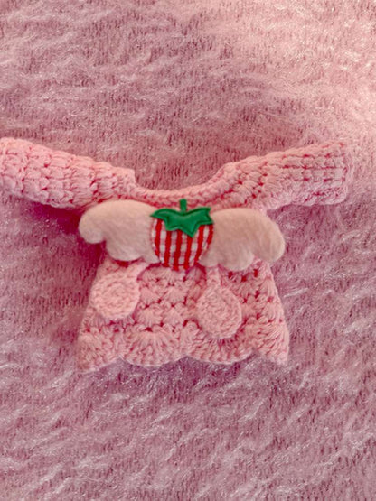 Knitted Strawberry Hairpin Sweater【s0000015111】