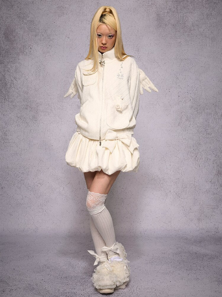 Knit Patchwork Rhinestone Jacket【s0000019148】