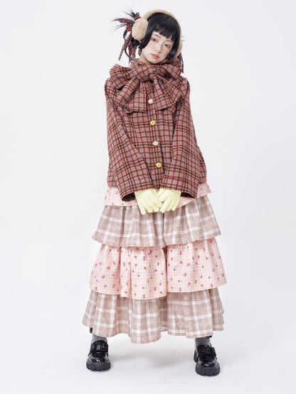 Showa retro cute girl blouse【s0000005582】