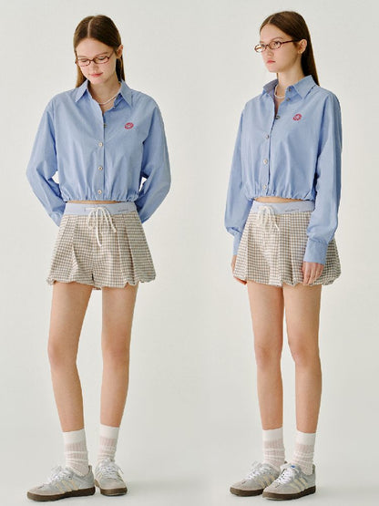 Colorblocking Plaid Long Sleeve Casual Shirt【s0000011976】