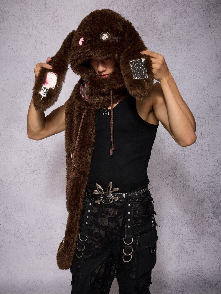 Lop Rabbit Doll Hat Scarf【s0000019135】