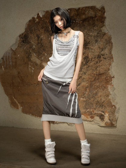 Original Irregular Sleeveless Vest Top【s0000016882】