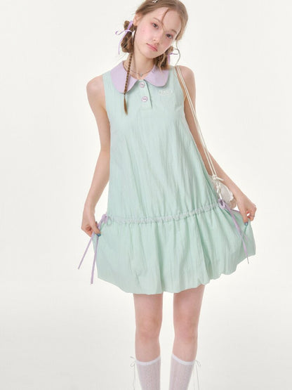 Mint Green Doll Collar Dress【s0000016614】