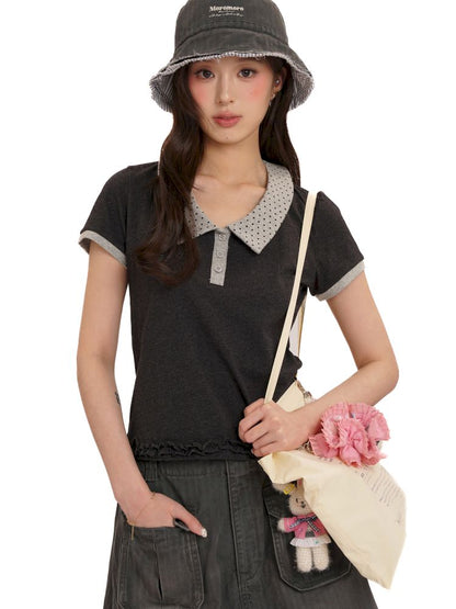 Shell label short sleeve t-shirt【s0000013454】