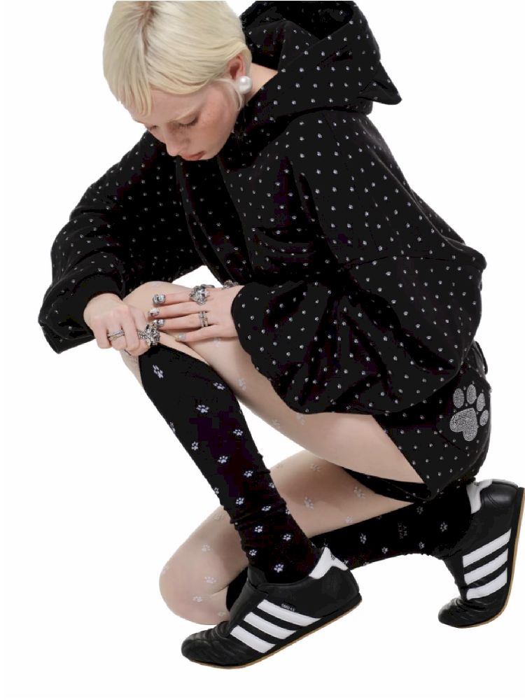 Cat Claw Polka Dot Printed Pants【s0000011586】