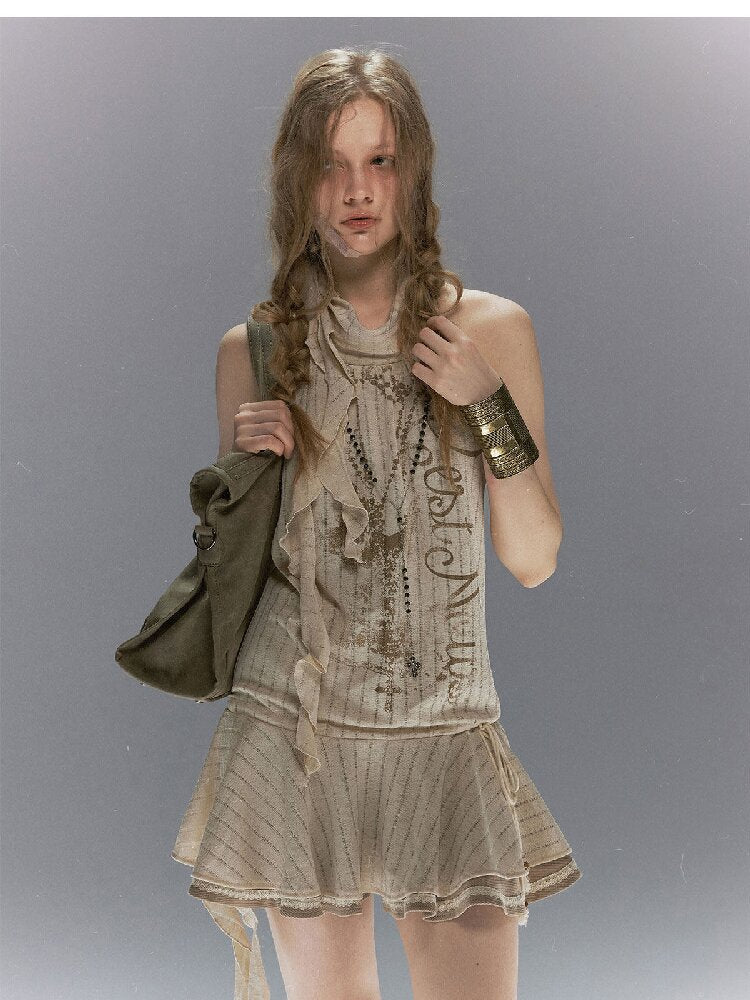 Island Dream Ruffled Lace Dress【s0000017038】