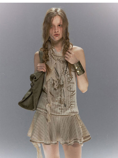 Island Dream Ruffled Lace Dress【s0000017038】