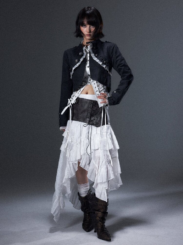 Romantic Punk Metal Buckle Jacket【s0000018001】