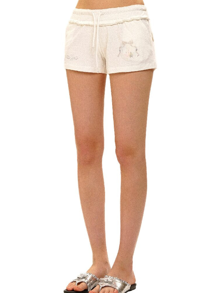 Rabbit Badge Cardigan Shorts Set【s0000017412】