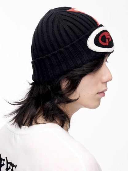 자수 따뜻한 니트 모자 [S0000011360]