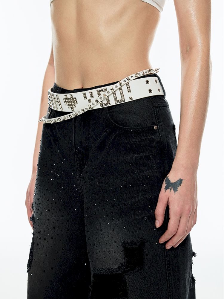 Heavy Duty Studded Punk Style Belt [s0000006304] 