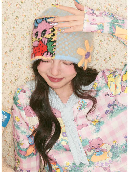 Rabbit Flower Knit Beanie【s0000014506】