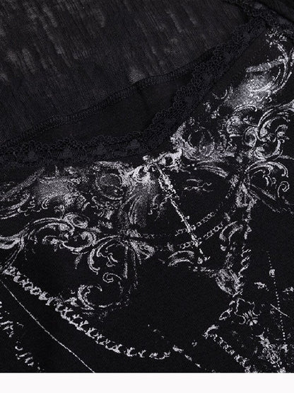 Sphenoid Witch Texture Lace Ruffled【s0000017037】