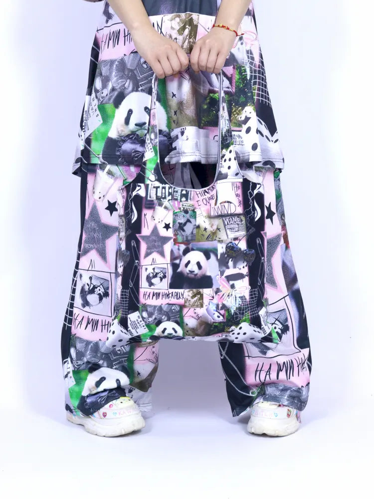 Panda Tote Bag Canvas Shoulder Bag【s0000013975】