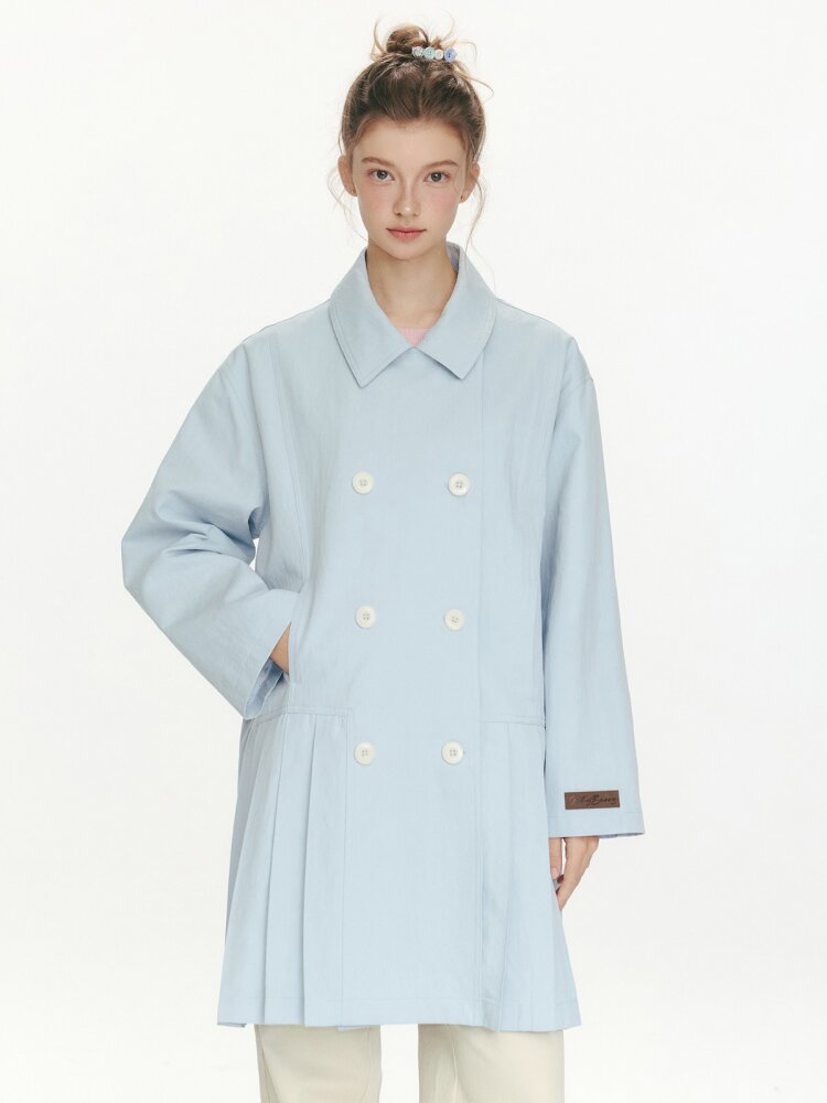 Moonlight Concerto Pleated Coat【s0000015668】