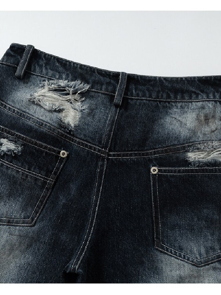 Hot Drill Heavy Wash Denim Pants【s0000016977】