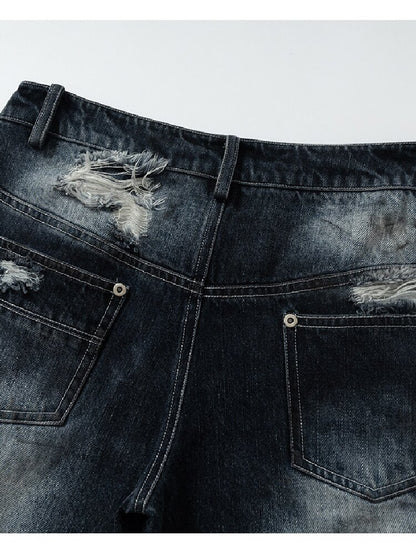 Hot Drill Heavy Wash Denim Pants【s0000016977】