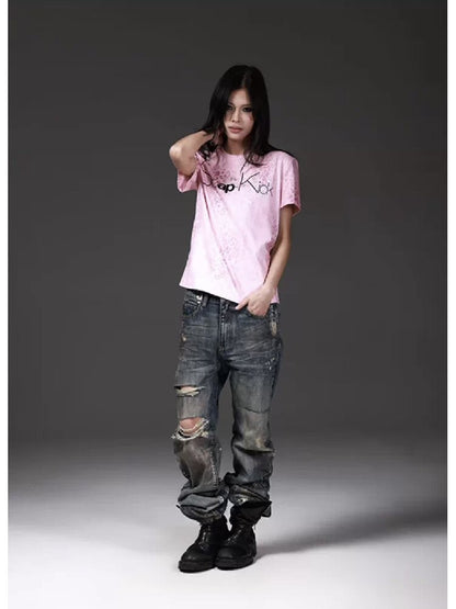 Millennium Silver Foil Leopard Tee【s0000018262】