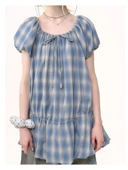 Bubble Short Sleeve Dress【s0000012222】