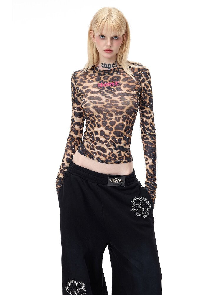 Shiny Diamond Thorn Embroidered Base T-shirt【s0000017716】