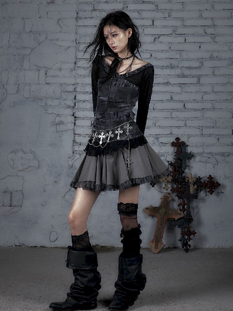 메쉬 스 플라이 싱 슬림 스트레치 긴 슬리브 티셔츠 [S0000011824]