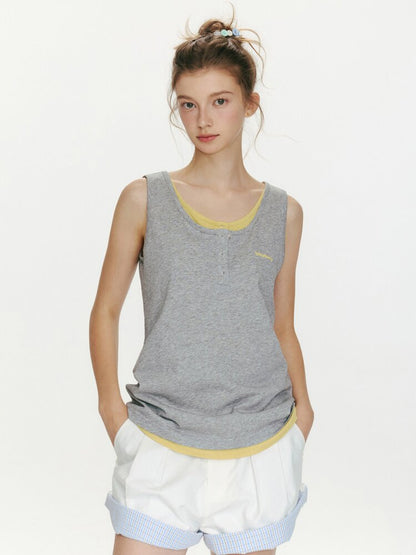 Summer Taste Two Tone Vest Top【s0000015680】