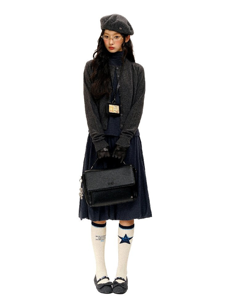Matte Texture Embossed Briefcase【s0000016086】