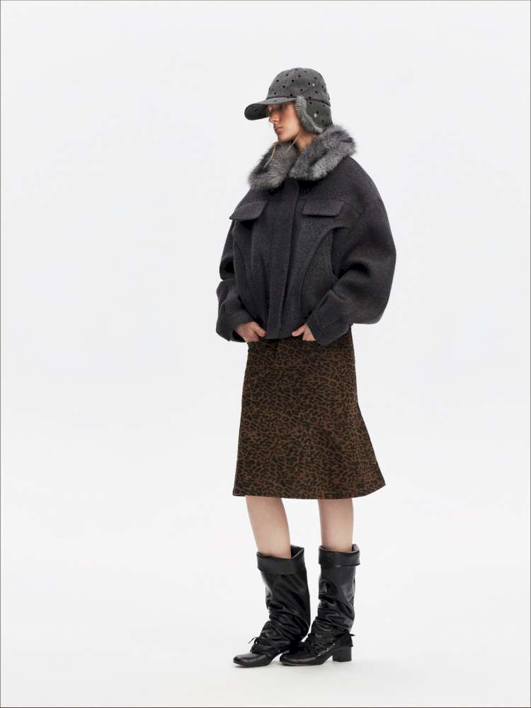 Leopard Print A-Line Mermaid Skirt【s0000015063】