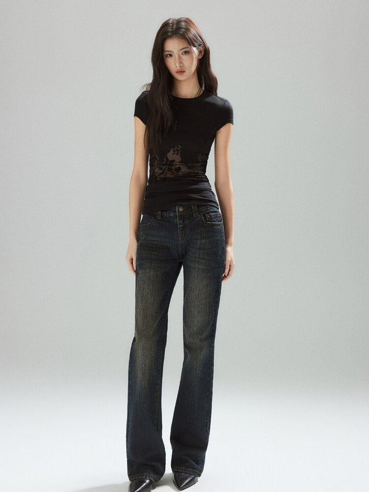 Two-Color Panelled Lyocell Top【s0000015596】