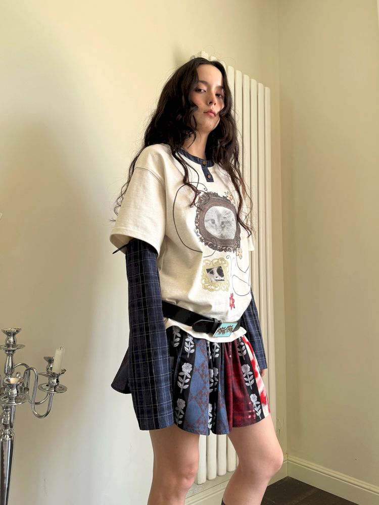 Fake two pieces T-shirt【s0000013511】