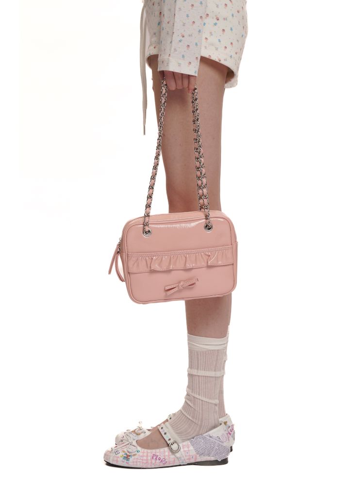 Lace Bow Crossbody Square Bag【s0000012522】
