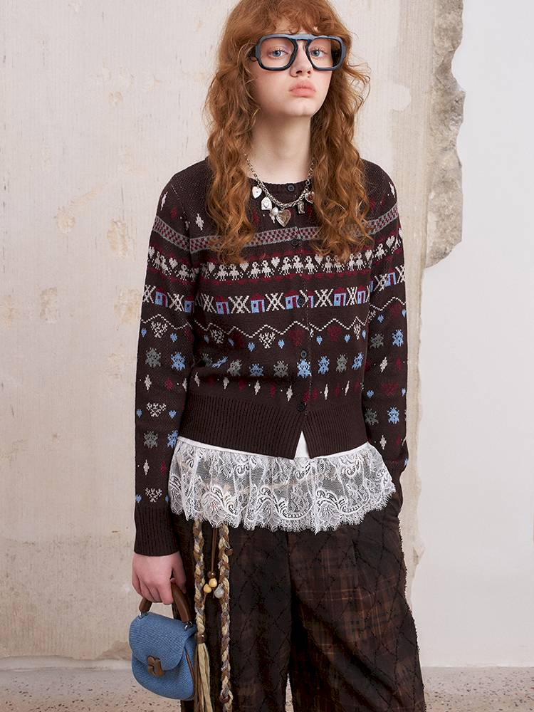 Round Neck Winter Cardigan Coat【s0000014386】