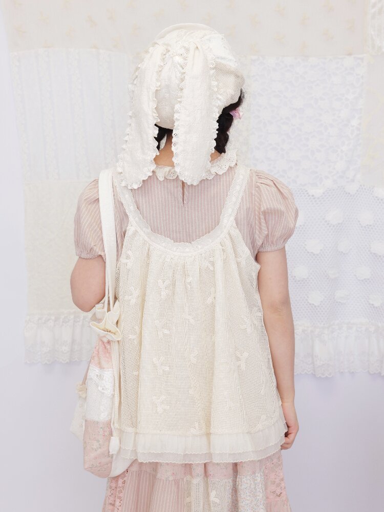 Striped Floral Patchwork Shirt【s0000016509】