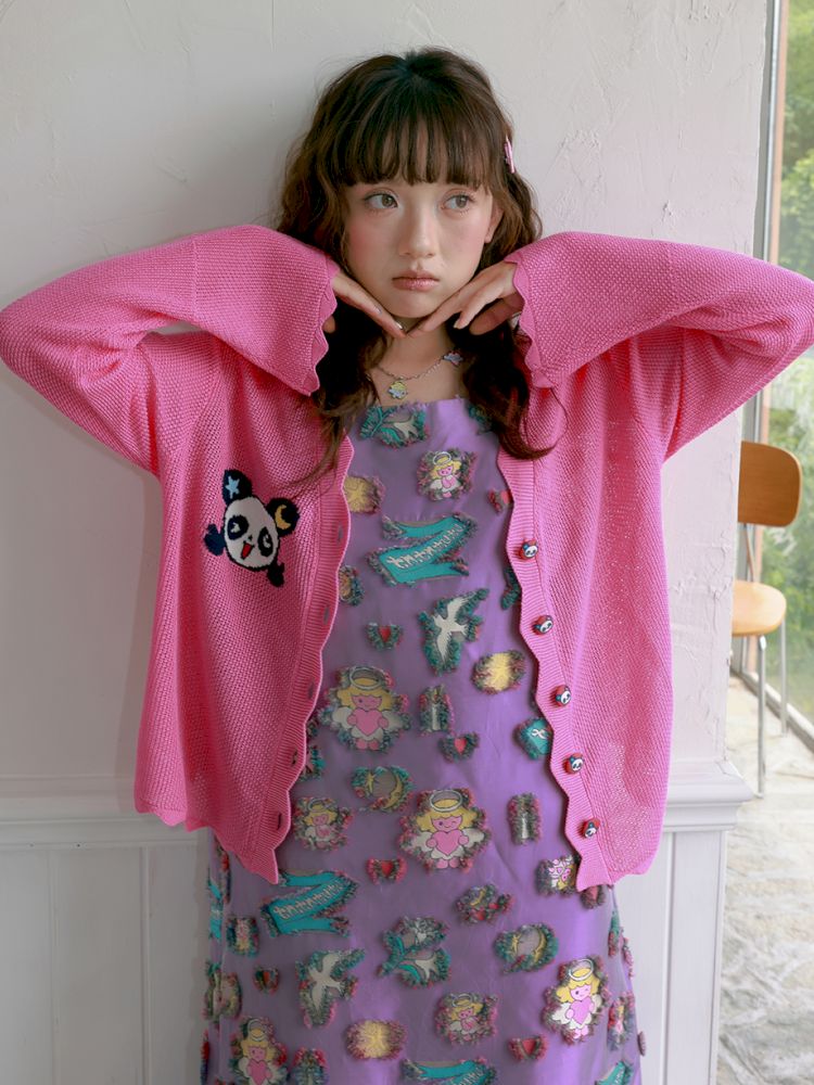 Panda Thin Knitted Cardigan【s0000012758】