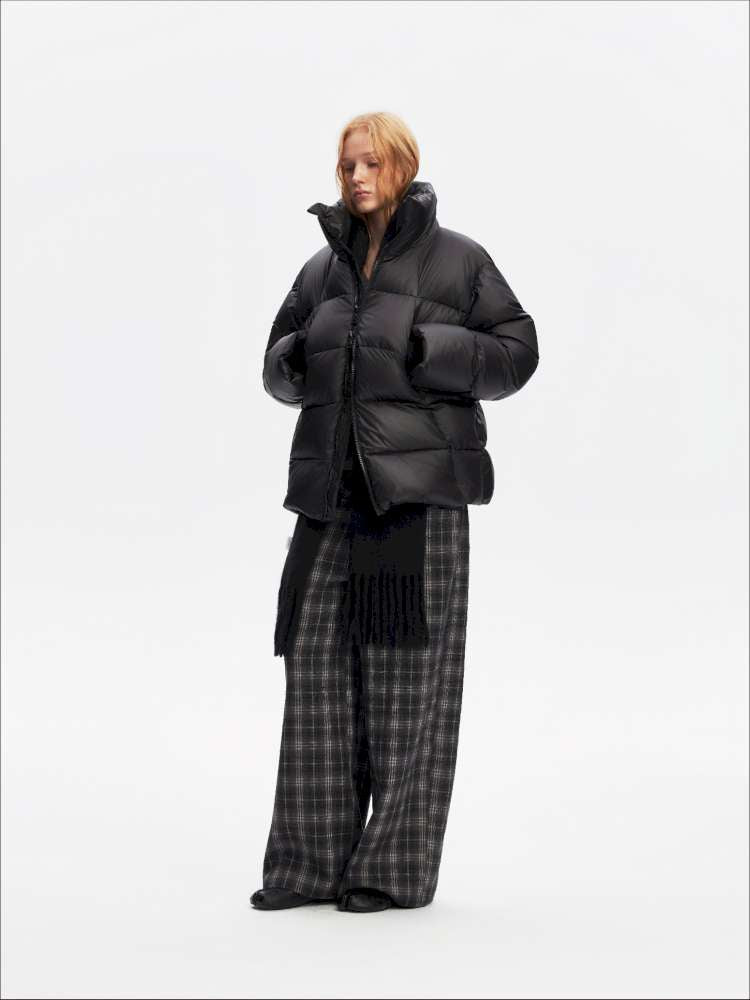 Winter Stand Collar Black Warm 90 Down Jacket【s0000014871】